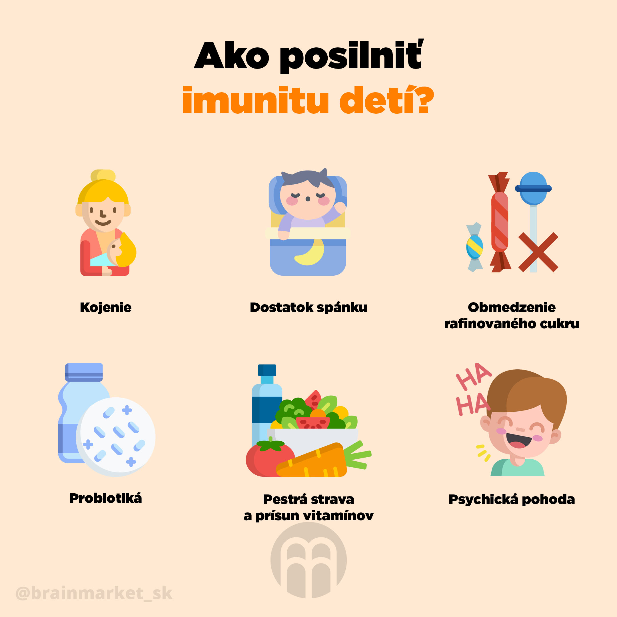 jak posílit imunitu dětí infografika brainmarket sk